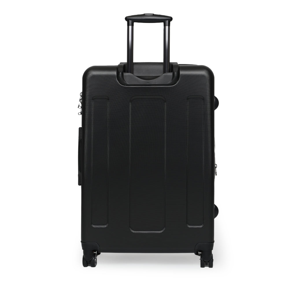 Cruise Ship Blueprint Suitcase Cover — Nautical Travel Luggage Protector