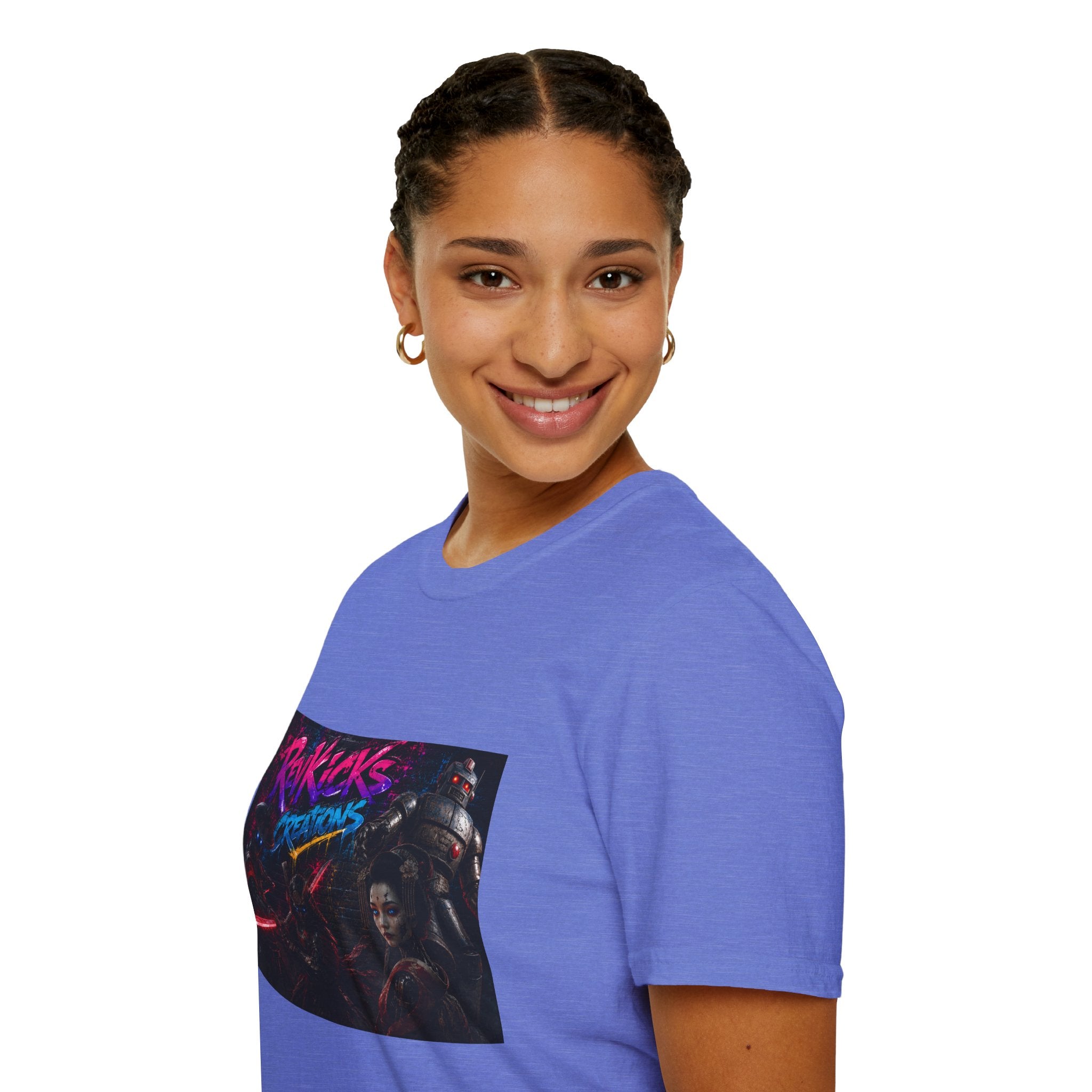 Retro Neon 'Ravkicks Creations' Graphic T-Shirt