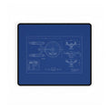 Starship Blueprint Desk Mat — NCC-1701 Engineering Mousepad
