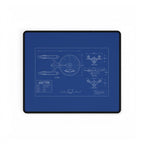 Starship Blueprint Desk Mat — Engineering Mousepad