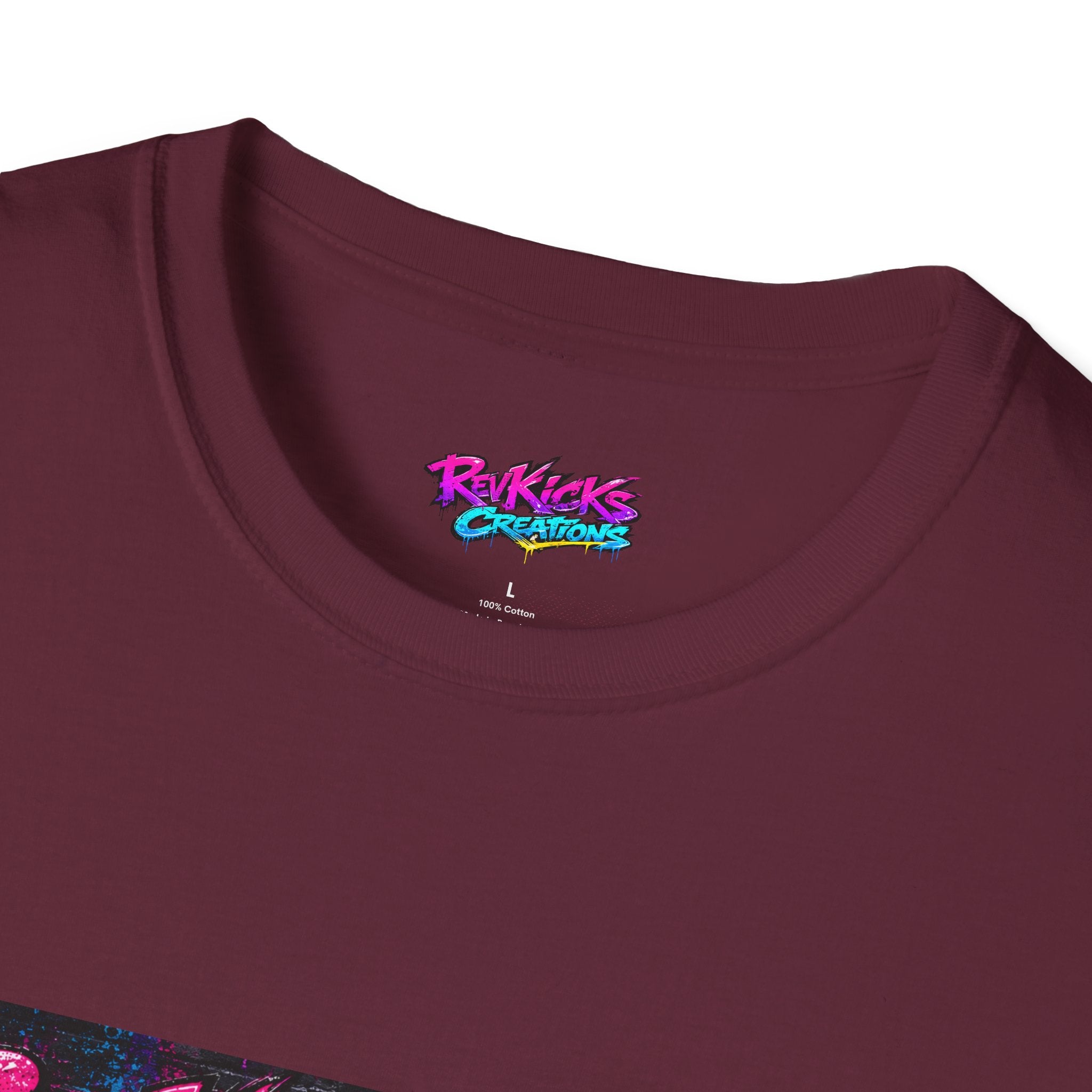 Retro Neon 'Ravkicks Creations' Graphic T-Shirt