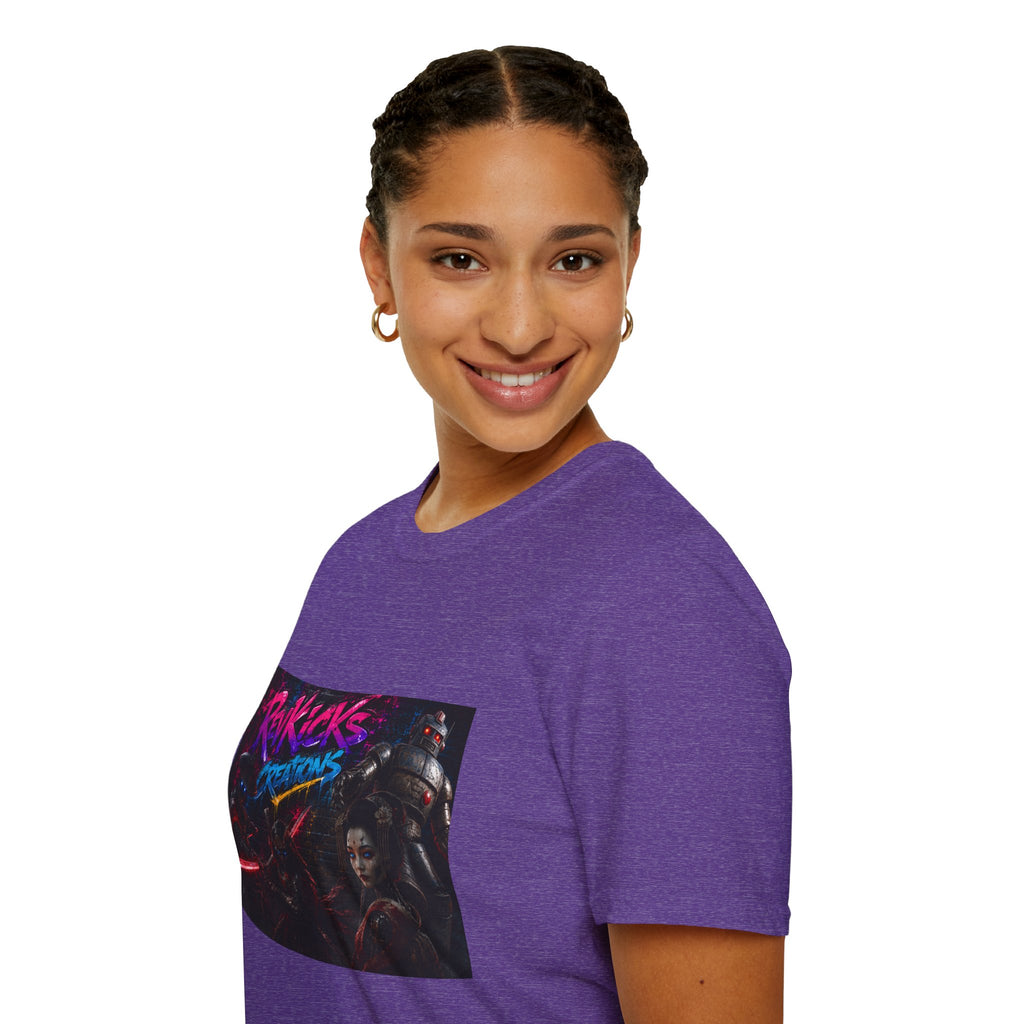 Retro Neon 'Ravkicks Creations' Graphic T-Shirt