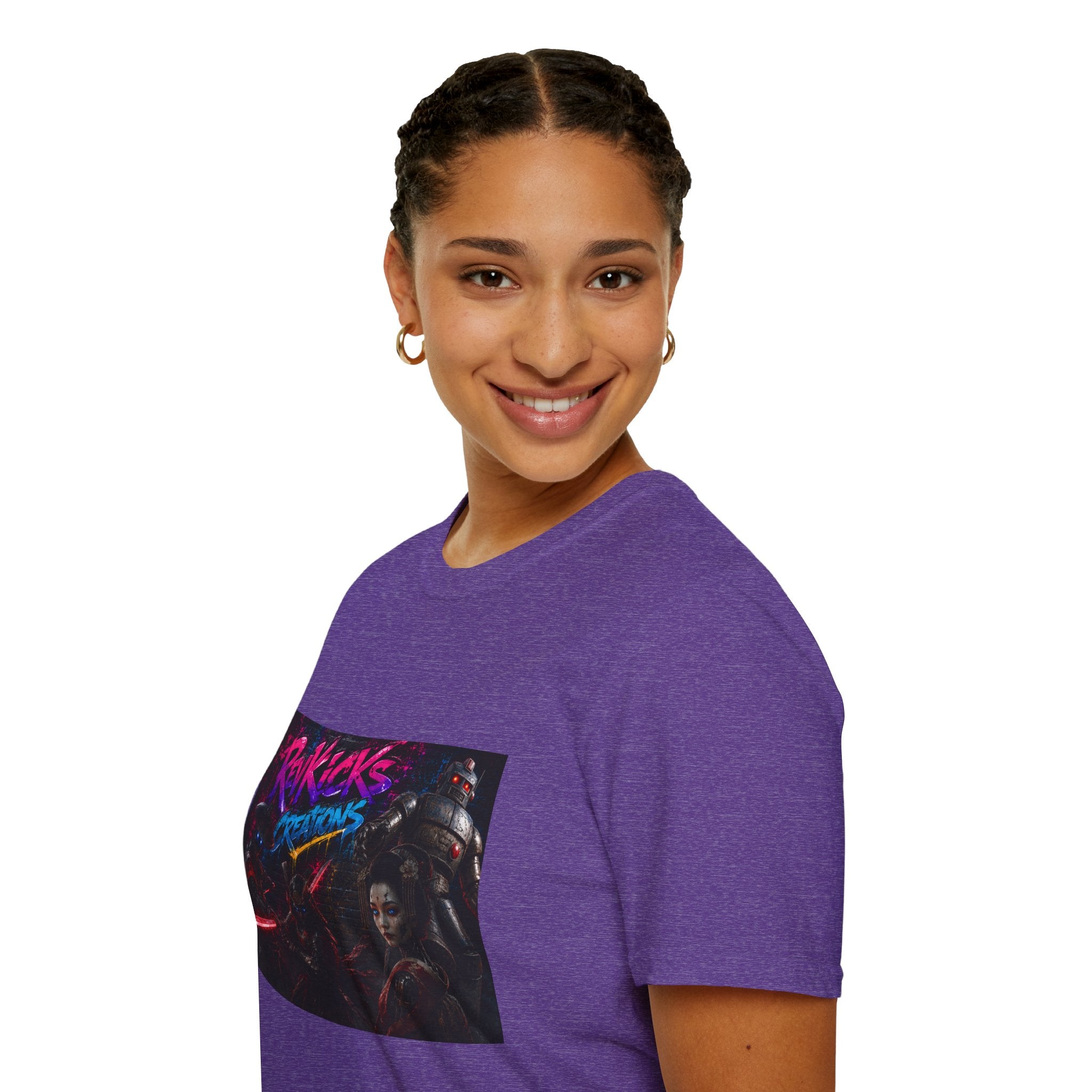 Retro Neon 'Ravkicks Creations' Graphic T-Shirt