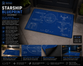 Starship Blueprint Doormat