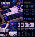 Quantum Physics Comforter — Educational Science Diagram Bedding