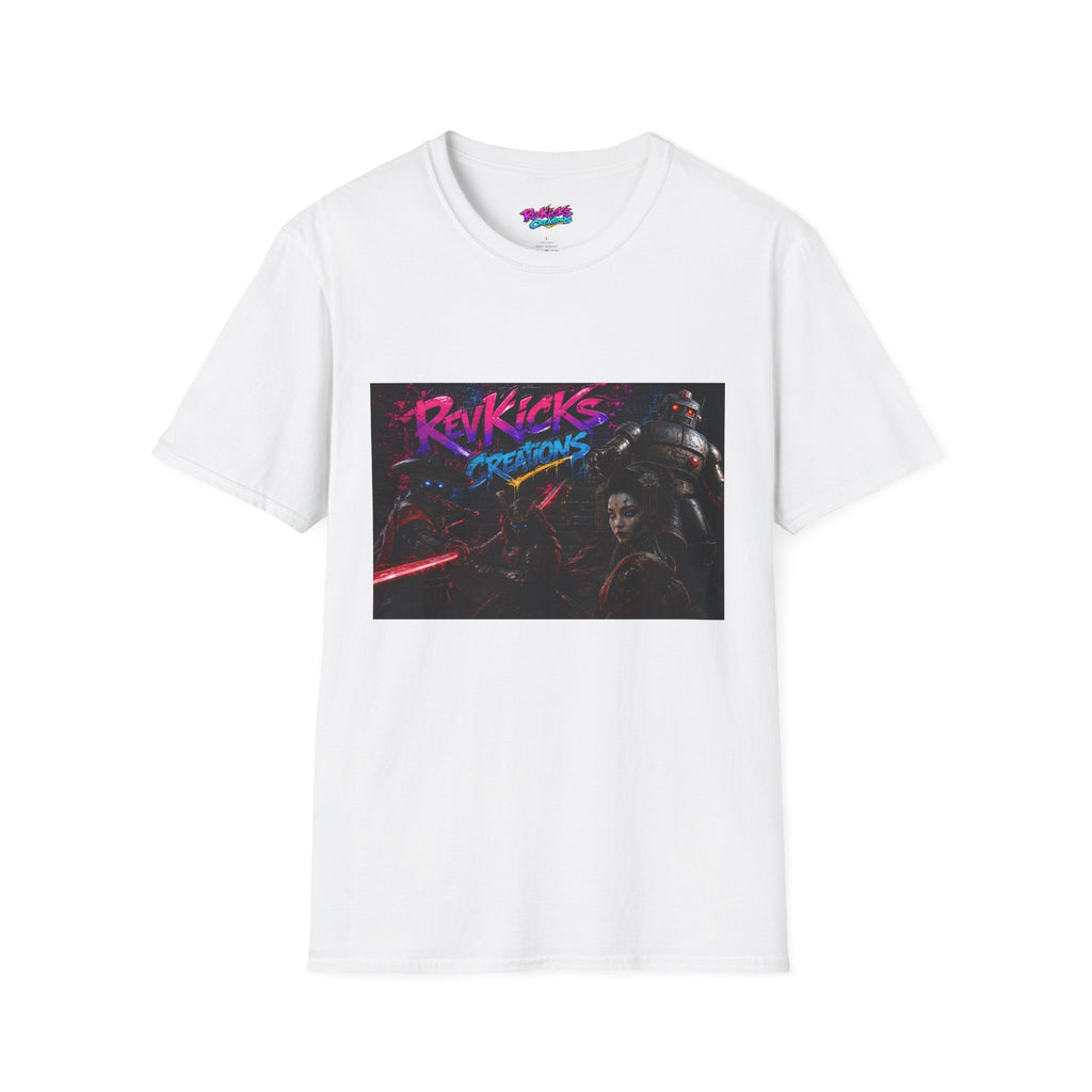 Retro Neon 'Ravkicks Creations' Graphic T-Shirt